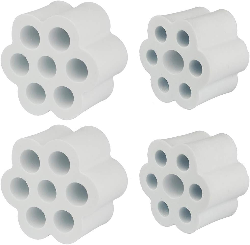Set of 4 for 1 PVC Pipe Masbros Cup Turner Foam Inserts Set for 1 PVC Pipe Fit All Tumblers Bottles Cups with Mouth Opening Width from 2 to 4