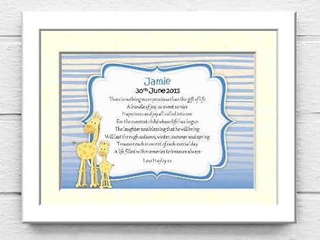 personalised gifts for new baby boy