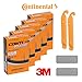 Continental Bicycle Tubes Race 28 S42 (20C-25C) Presta Valve 42mm Bike Tube - Bundle of 5 Tubes, 2 Levers and 2 3M Reflexive Stickers (Diamond White)