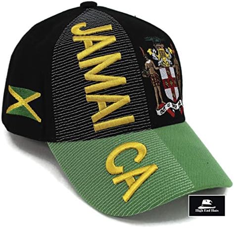 High End Hats “Nations of North America Hat Collection” 3D Embroidered Adjustable Baseball Cap Includes 1-Year Warranty