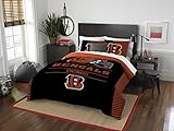 NFL Cincinnati Bengals Draft Full/Queen Comforter and 2 Sham Set