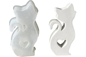 Love Cats Sculpture Silicone Mold for Soap Making Chocolate Candy Fondant Cake Decoration Cement Clay Making