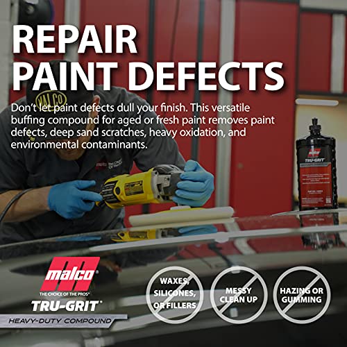 Malco Tru Grit Heavy Duty Buffing and Polishing Compound for Cars