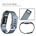 GEAK Bands for Fitbit Charge 2, Adjustable Sports Wrist Bands for Fitbit Charge 2, Small Classic Slate Blue
