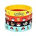 Gifts & Crafts Pokémon Party Supplies Silicone Wristband Bracelet Favors, 12 Piece