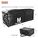 MICTUNING Hitch Rack Cargo Carrier Bag, Expandable 9.5 Cube Feet to 11.5 Cube Feet Waterproof Luggage Storage Bag for Car Truck SUV Van