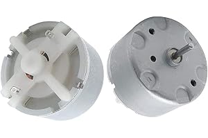 LAGOGIA RF-500TB-12560 Mini Electric DC Motor 3V-12V 2700RPM DC Motor 32mm Diameter Motor, Pack of 2