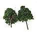 MagiDeal 25pcs Miniature Plastic Trees for Model Railways N Scale Train Layouts 1:150