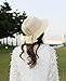 Home Prefer Womens Straw Sun Hat UPF 50+ Sun Protection Cap Wide Brim Bucket Hat (B-Beige)