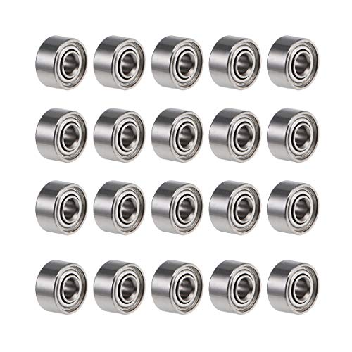 2 Stück Kugellager Rillenkugellager 607 RS Metall Gummi 19 X 7 X 6mm