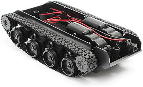 FeiFeiTian 3V-7V DIY Light Shock Absorbed Smart Tank Robot Chassis Car Kit with 130 Motor for Arduino SCM