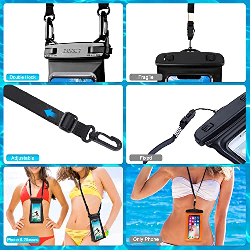 HAISSKY Large Waterproof Phone Pouch Floating Dry Bag for iPhone 13 12