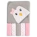 Luvable Friends Hooded Towel and 5 Washcloths, Penguin primary