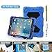 ACEGUARDER Apple Ipad Mini 2 Mini 1&2 Case Waterproof Rainproof Shockproof Kids Proof Case for Ipad Mini 2 Mini 1&2(Gifts Outdoor Carabiner + Whistle + Handwritten Touch Pen) (BLUE/BLACK)