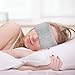 Plemo Sleep Eye Mask for Men Women, Block Out Light Night Sleep Mask, Ultra-Soft & Breathable Velvet Memory Foam Eye Shade Cover, Adjustable Strap Design Blindfold for Sleeping and Travel, Grey