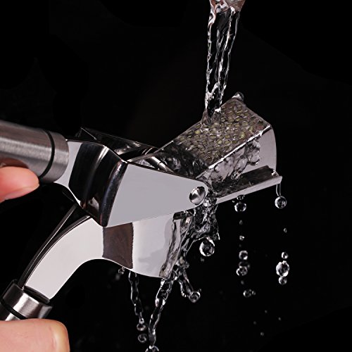 HiramWare Garlic Press, Stainless Steel Garlic Mincer with Peeler and Cleaning Brush, also Called Garlic Crusher or Garlic Squeezer, Dish-washer Safe Kitchen Gadgets, Tube Roller Made of