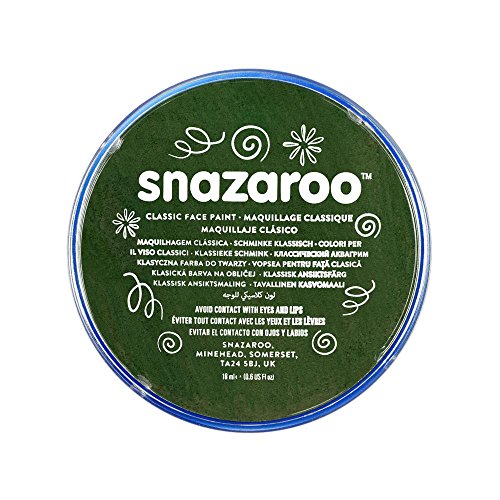 Snazaroo Classic Face Paint, 18ml, Dark Green