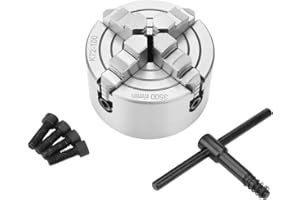 ASZLBYM K72-100 Lathe Independent Chuck 4 Inch Manual Chuck 4 Jaw 3500 r/min (K72-100)