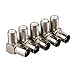 F-Type Connector, Conwork 5-Pack F-Type Female to TV PAL Male Coax Antenna Jack RF Adapter CTAV Coupler, 90 Degree Right Angle