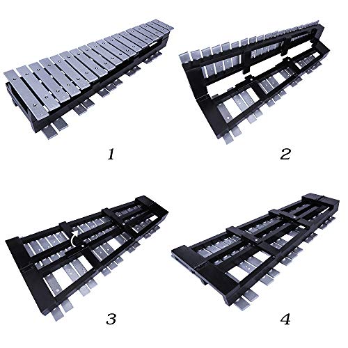 Yinama Foldable Glockenspiel Xylophone Professional Percussion Musical Instrument 30 Note