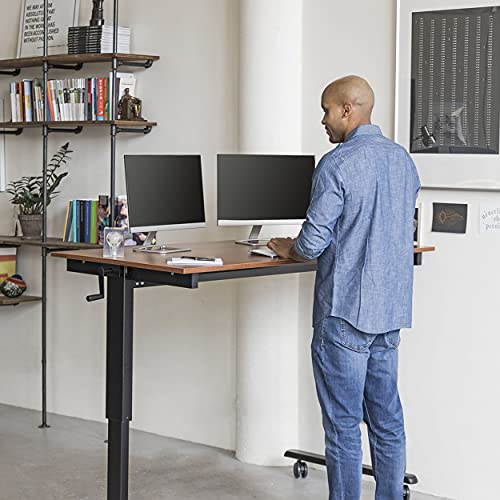 Stand Up Desk Store Crank Adjustable Height Rolling Standing Desk