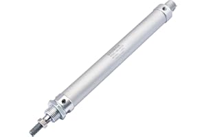 Baomain MAL 16x125 Mini Pneumatic Air Cylinder,0.63 inch(16 mm),Stroke 4.92 inch(125 mm), Double-Acting, Single Rod, Aluminum Body for Industrial Automation