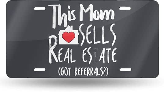 Amazon.com: License Plates This Mom Sells Real Estate Realtor Plates