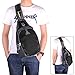 LC Prime Sling Bag Chest Shoulder Unbalance Gym Fanny Backpack Sack Satchel Outdoor Bike Nylon Fabric Black