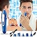 Nose Hair Trimmer - 5 in 1 USB Rechargeable Men's Trimmer Personal Waterproof Electric Shaver Razor/Sideburns/Eyebrow/Body Hair Shaiver/Nose Ear Hair Trimmer for Men Facial Grooming Kit (Blue)