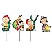 PRODUCTWORKS 8-Inch Pre-Lit Peanuts Joy Christmas Pathway Markers (Set of 4)