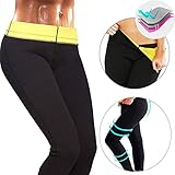 CROSS1946 Women's Slimming Long Pants leggings Yoga Hot Thermo Neoprene Sweat Sauna Body Shapers for Weight Loss S