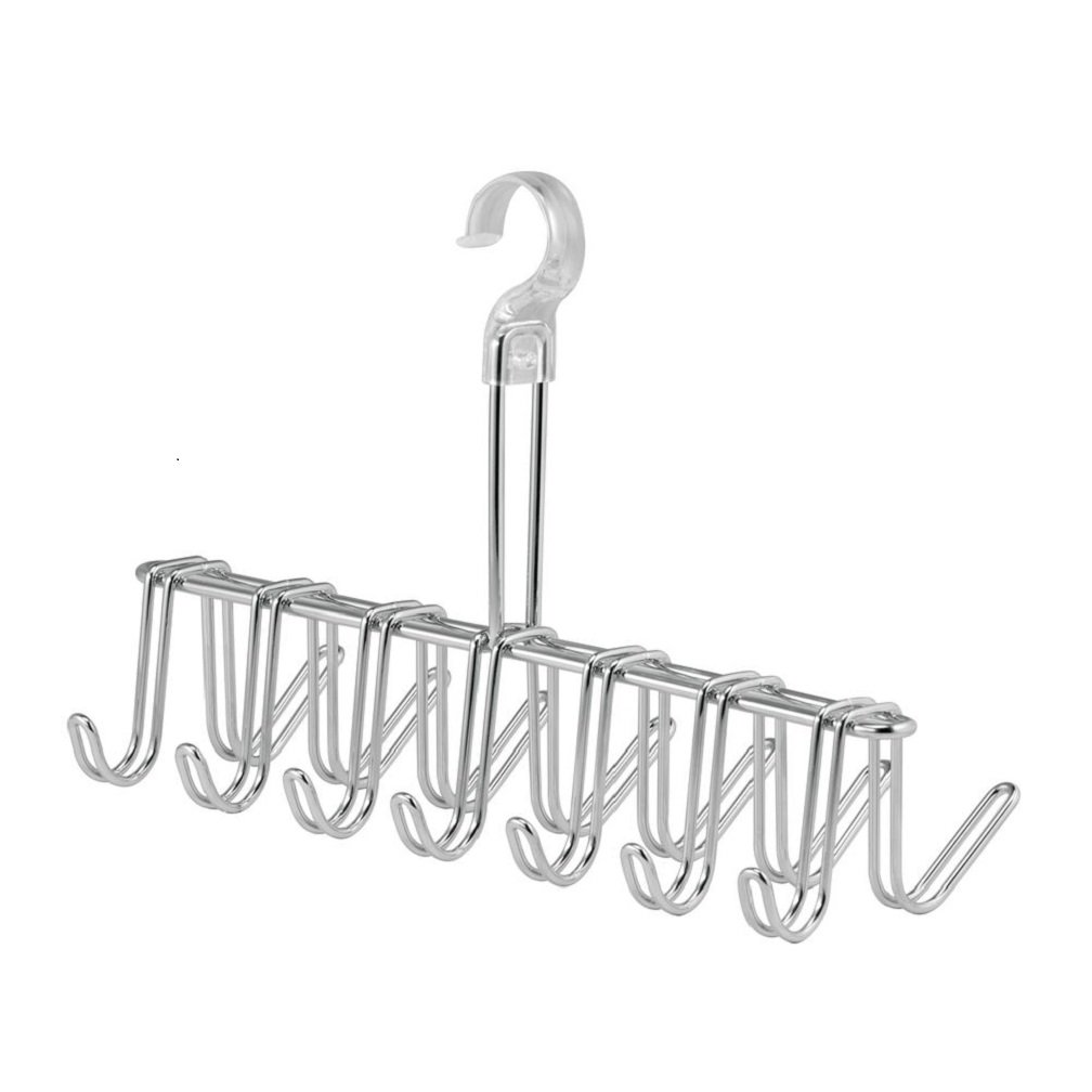 iDesign Classico Tru-Grasp Tie/Belt Rack, Chrome