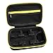Aproca Hard Travel Carry Case for Philips Norelco OneBlade Face + Body hybrid electric trimmer and shaver QP2630/70 QP2630/72 (Black with green zipper)