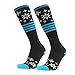 Gmark Women's Over-the-Calf Tube Socks Knee High Performance Valentine Sock Blue