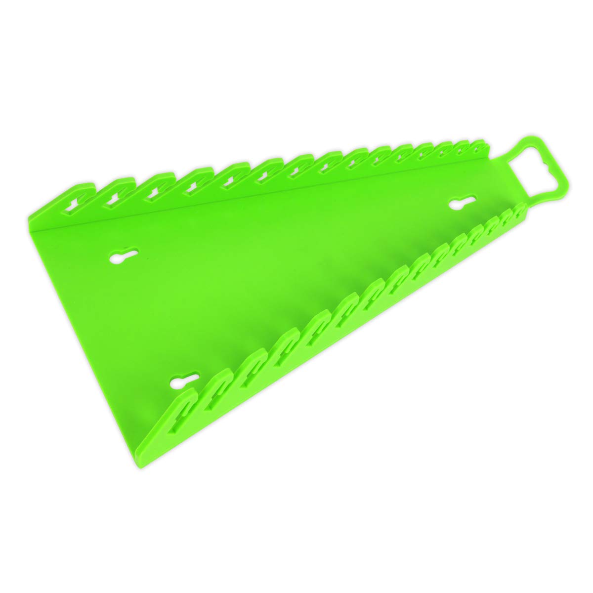 Sealey Wr09Hv Reverse Spanner Rack Capacity 15 Spanners Hi-Vis Green