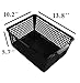 Begale Large Plastic Storage Bins Basket Organizer, Black, Set of 3