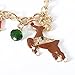 ELEARD Xmas Bracelet Snowflake Pedants Beads Charms Adjustable Bangle Bracelet Gold