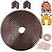 Numola 23ft Baby Proofing Edge and Corner Guards Protector - Table Corner Guards & Pre-Taped Bumpers for Furniture Foam Baby Safety for Fireplace, Fire Brick , Cabinet, Countertop(Brown)