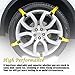 Vaygway Car Tire Snow Chains-Anti Slip Emergency All Season-Anti Snow Cables Car SUV- Universal Mud Security Tire Chains-10 Piece Vehicle