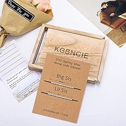 KGBNCIE Big Sis-Lil Sis Morse Code Bracelet