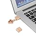 Fashion Cool Metal 32GB USB 2.0 Flash Drive Rose Gold Key Shape Pen Drive Keychain Thumb Drive Memory Stick Gift