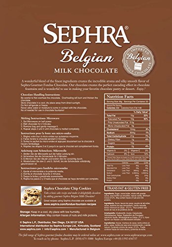 Sephra Belgian Chocolate, Fondue Chocolate Belgium, Kosher Dairy Belgian Chocolate for Chocolate Fountains, Belgian Chocolate Fondue, Chocolate Chips for Baking (Belgian Milk Chocolate, 20 LBS) - Thumbnail 7