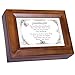 Cottage Garden Dear and Beautiful Granddaughter Dark Wood Finish Jewelry Music Box - Plays Tune You are My Sunshine