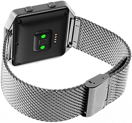 Fitbit Blaze Accessory Band, HamFire Milanese Loop Stailess Steel Bracelet Strap for Fitbit Blaze Smart Fitness Watch (Silver)