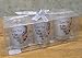 Love Votive Candle Holders with LED Flameless Candles - 'I Love You to The Moon and Back' Set of 3-2.5