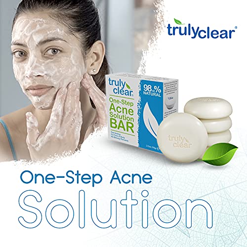 TRULY CLEAR OneStep Solution Acne Bar, Alcohol Free Face and Body