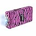 TERMINATOR Stun Gun SG-800-5 BV - Max Power Mini Rechargeable Stun Gun Flashlight (Pink Zebra)