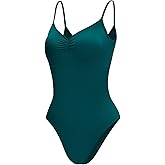 Dance Elite Camisole Leotard For Women - Lana - Womens Dance Leotard With High Leg And V-Neck