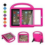 BMOUO Kids Case for iPad 2 3 4 - Shockproof Hard Cover Convertible Handle Stand Kids Case with Built-in Screen Protector for Apple iPad 2nd 3rd 4th Generation (Rose)
