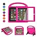 BMOUO Kids Case for iPad 2 3 4 - Shockproof Hard Cover Convertible Handle Stand Kids Case with Built-in Screen Protector for Apple iPad 2nd 3rd 4th Generation (Rose)